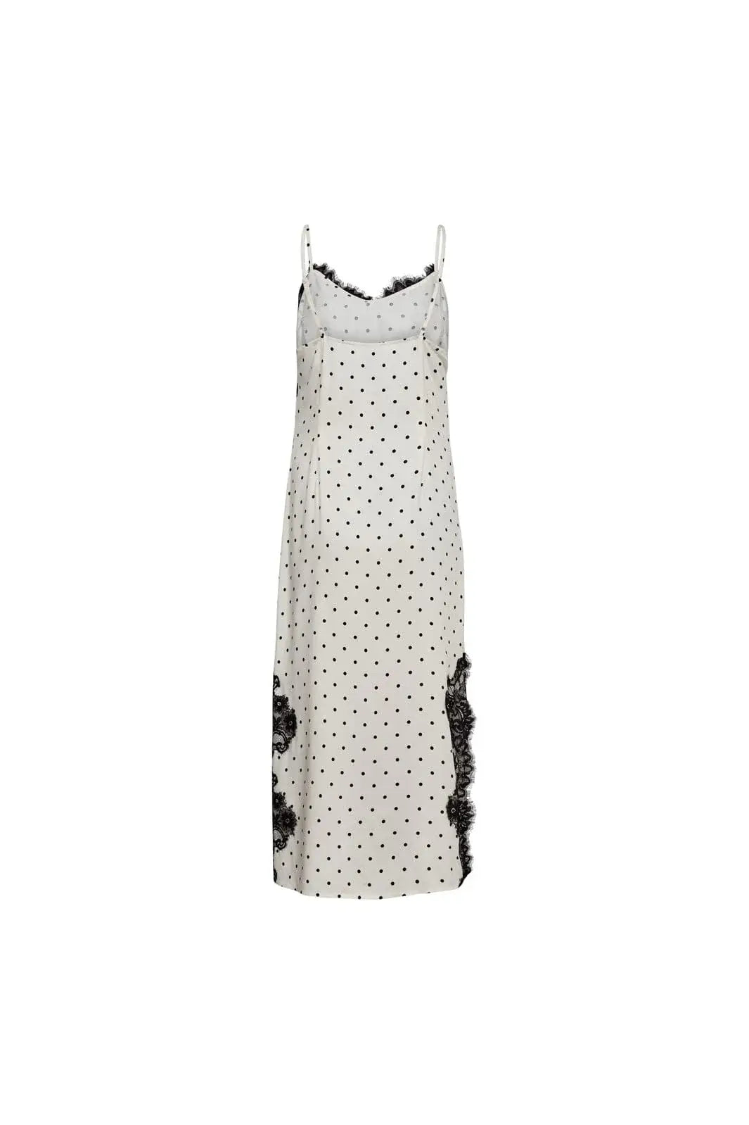 AmeliCC Dot Lace Strap Dress - Off White