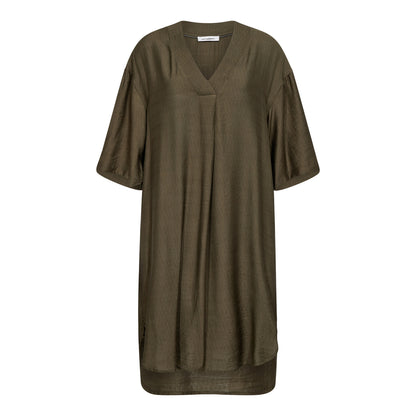 CarynCC Pleat Tunic Dress - Army