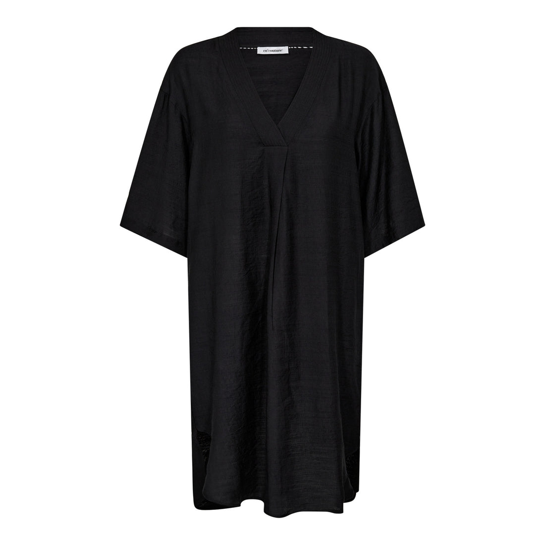 CarynCC Pleat Tunic Dress - Black