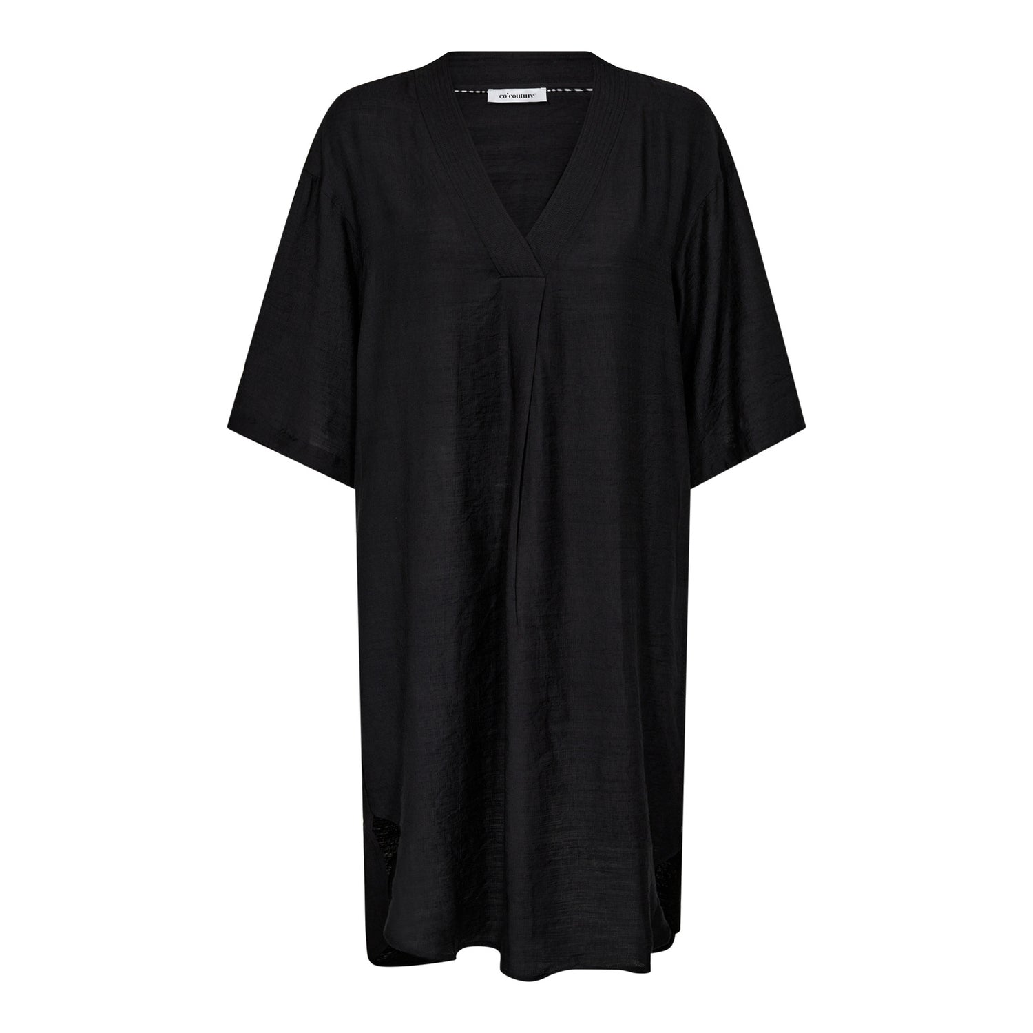 CarynCC Pleat Tunic Dress - Black