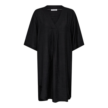 CarynCC Pleat Tunic Dress - Black