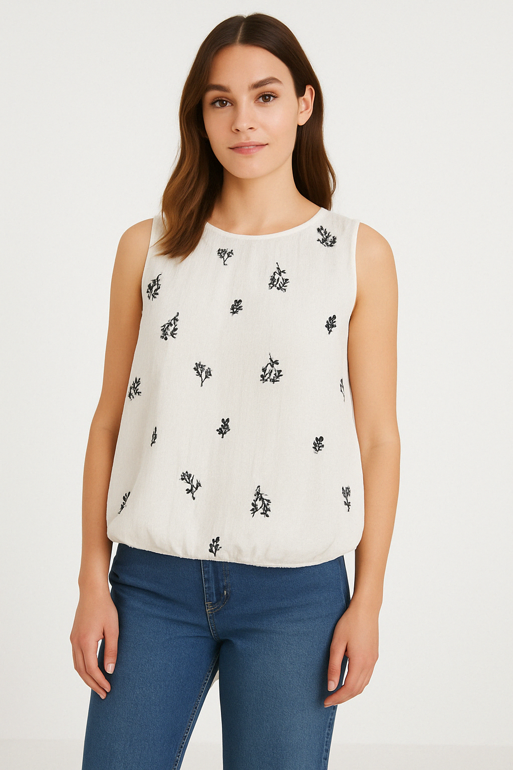 ColleenCC Balloon Top - Off White