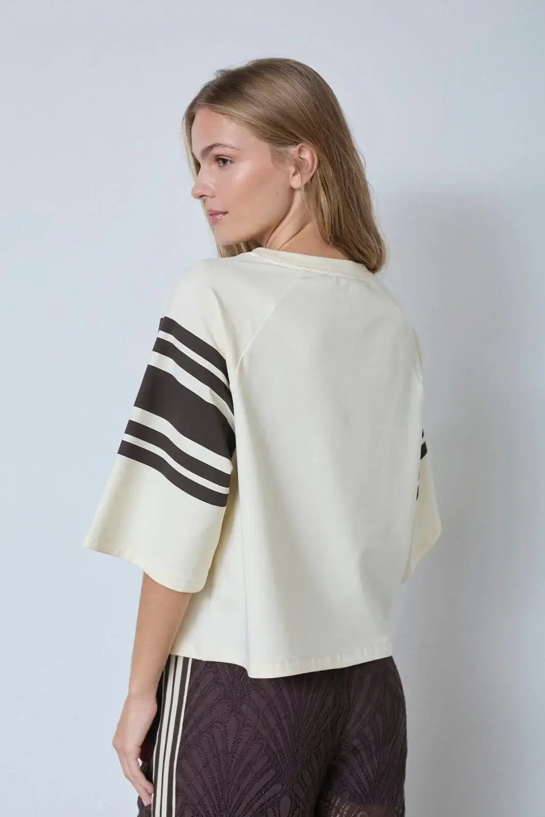 ElyCC 87 Tee Sweat - Bone/Brown