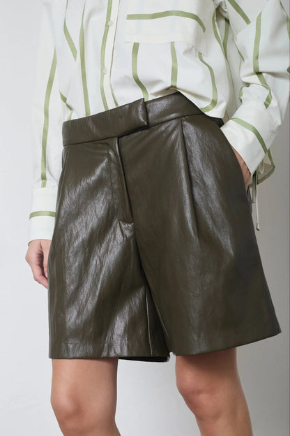 GittCC Pleat Shorts - Army