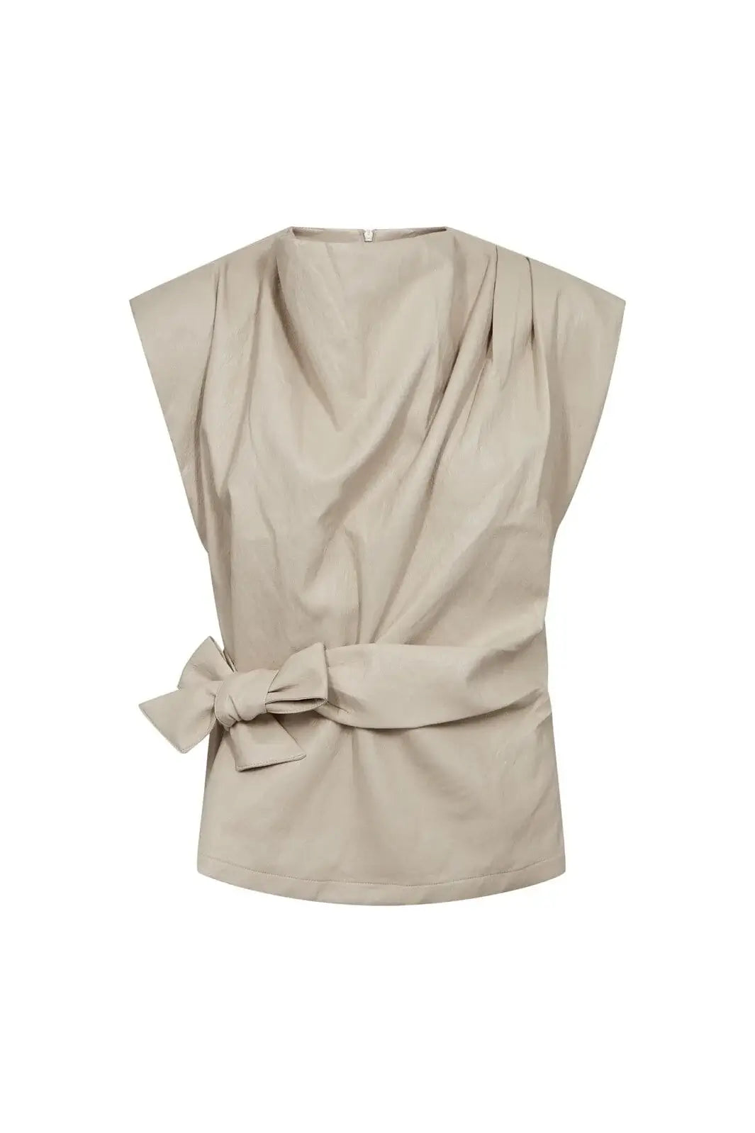 GittCC Pleat Top - Bone