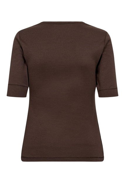GrannyCC Embroidery SS Tee - Mocca