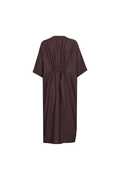 HeraCC Tunic V-Dress - Dark Brown