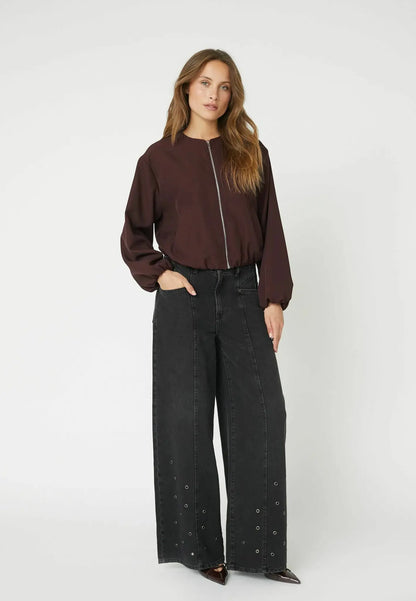LunaCC Balloon Zip jacket - Winered
