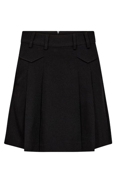 LunaCC Pocket Pleat Mini Skirt - Black
