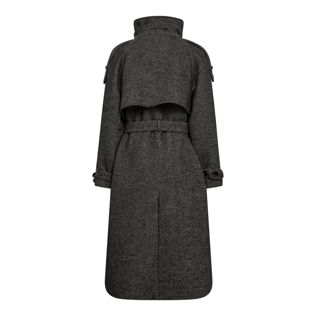 TillaCC langer Mantel - Schwarz