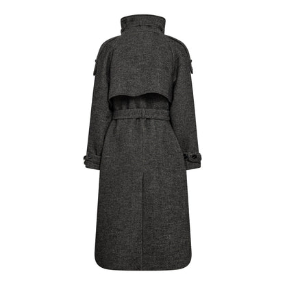 TillaCC langer Mantel - Schwarz
