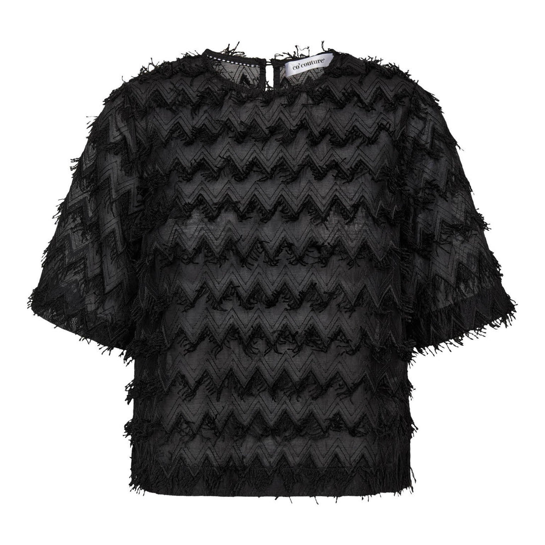 TriangleCC SS Blouse - Black