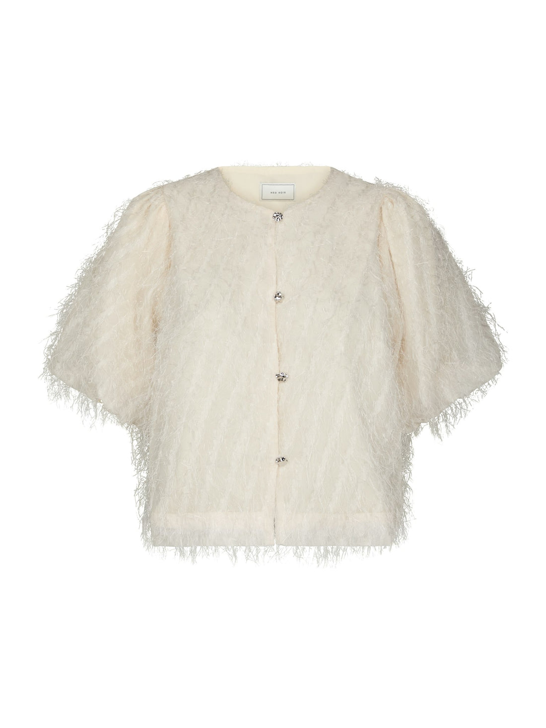 Aisa Frilly Blouse - Creme