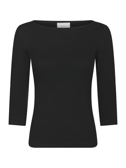 Thyra Jersey Blouse - Black
