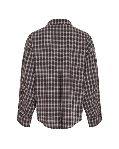 Mschcarola Shirt Chk - Brown Egret