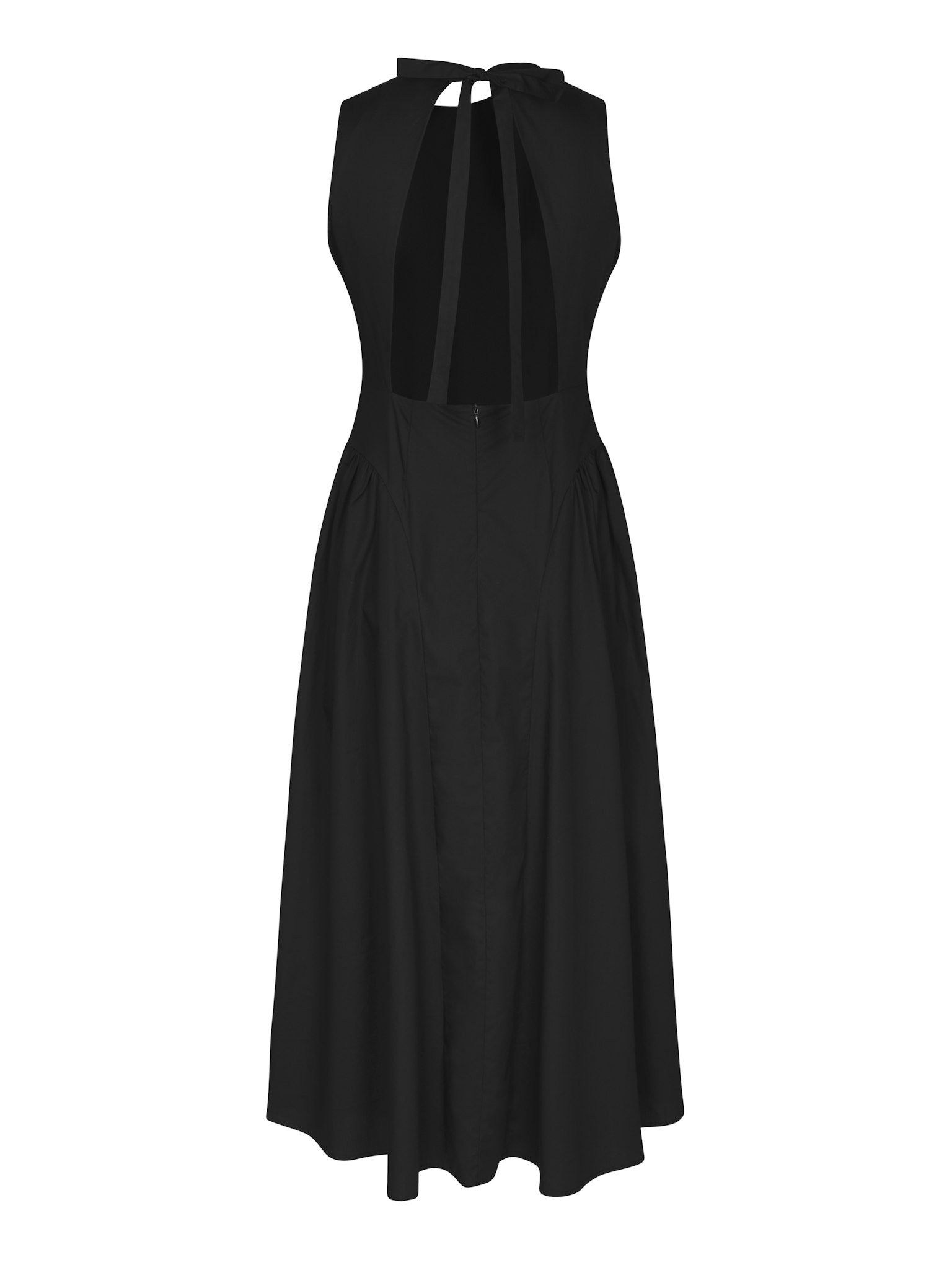 Zora Poplin Dress - Black