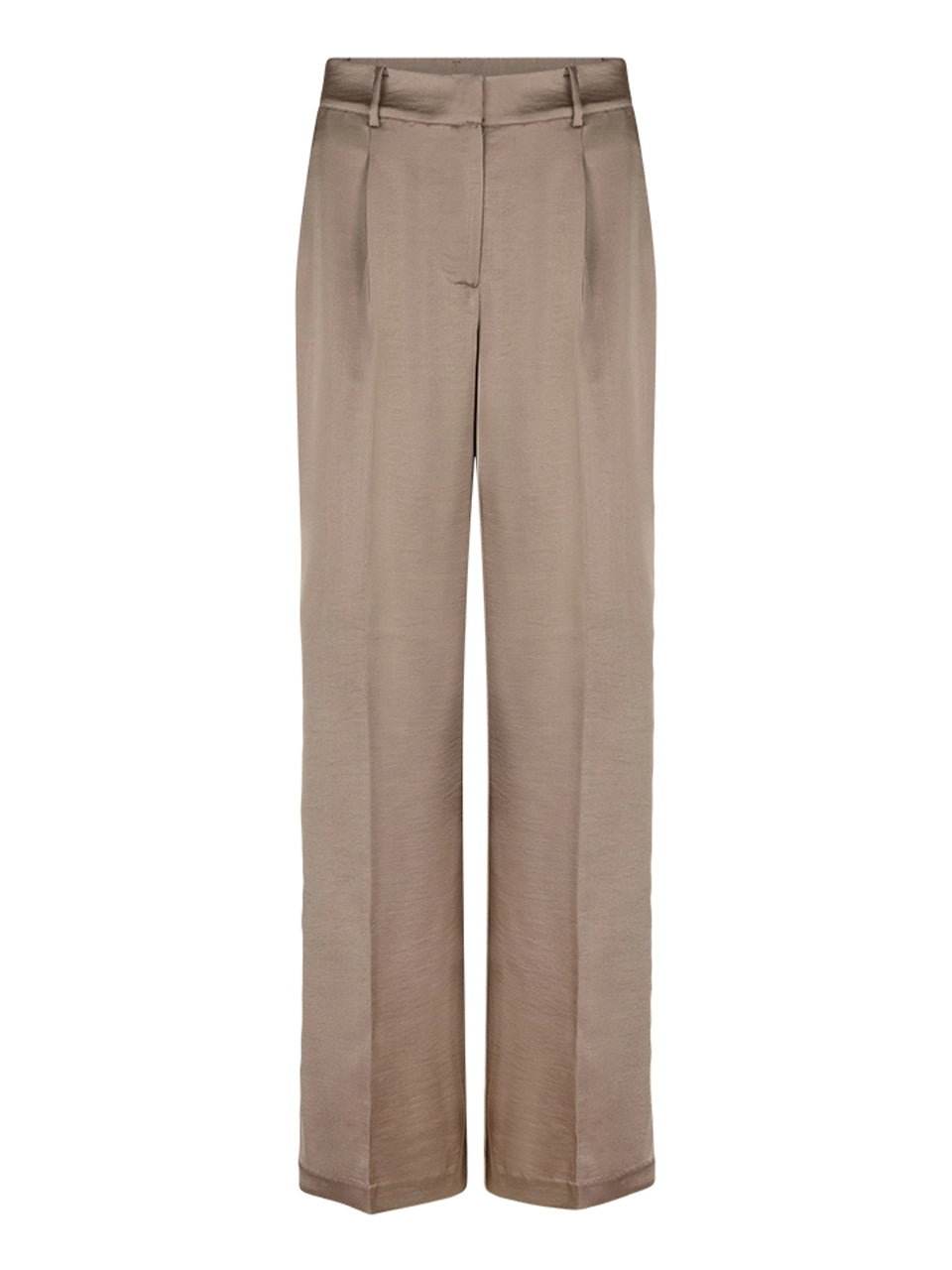 Jules Satin Smart Pants - Stone