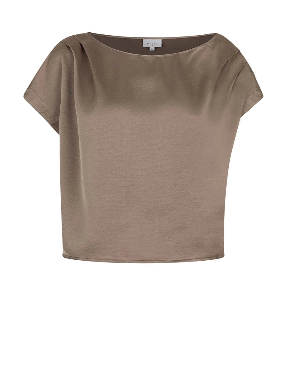 Roam Satin Drapey Top - Stone