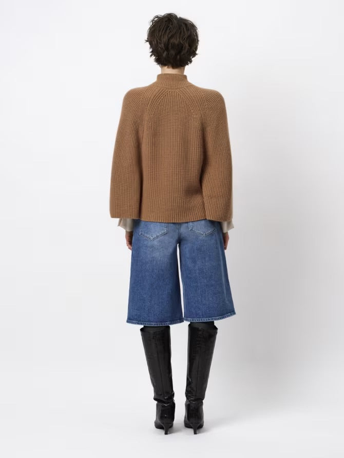 Romi Cape Sweater - Toffee