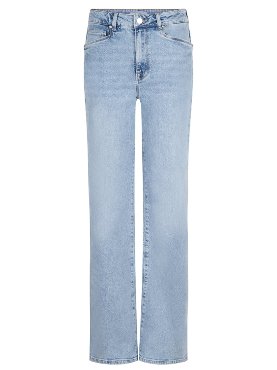 bella wide leg jeans - bleached denim