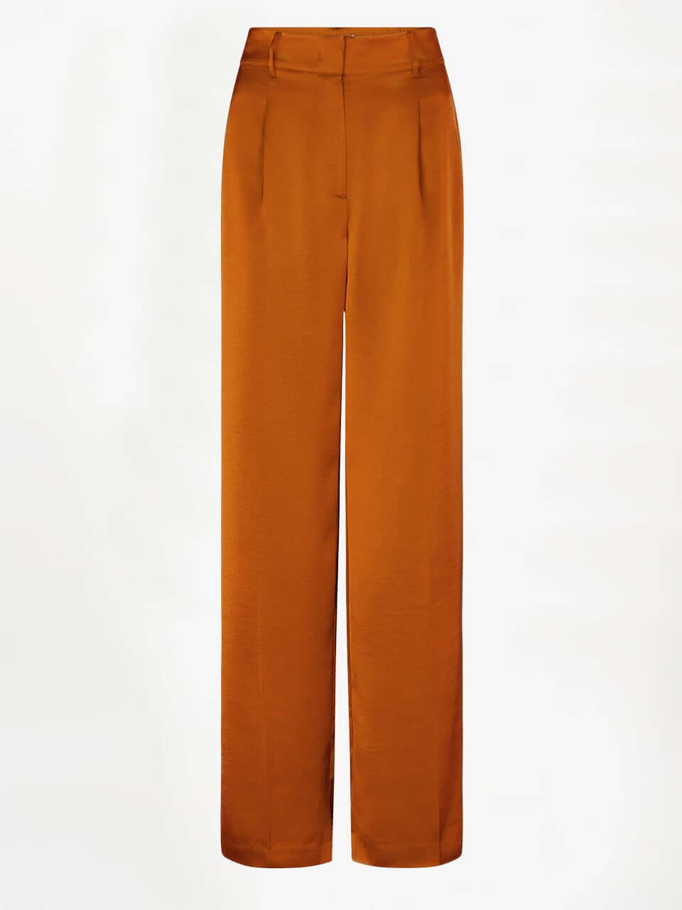 Jules Satin Smart Pants - Sunset Orange