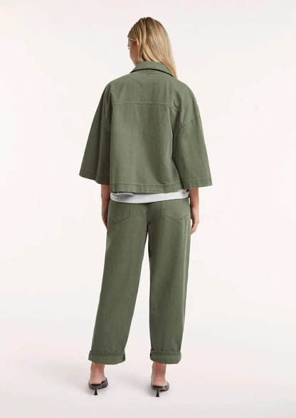 Dean Jacket - Washed Olive