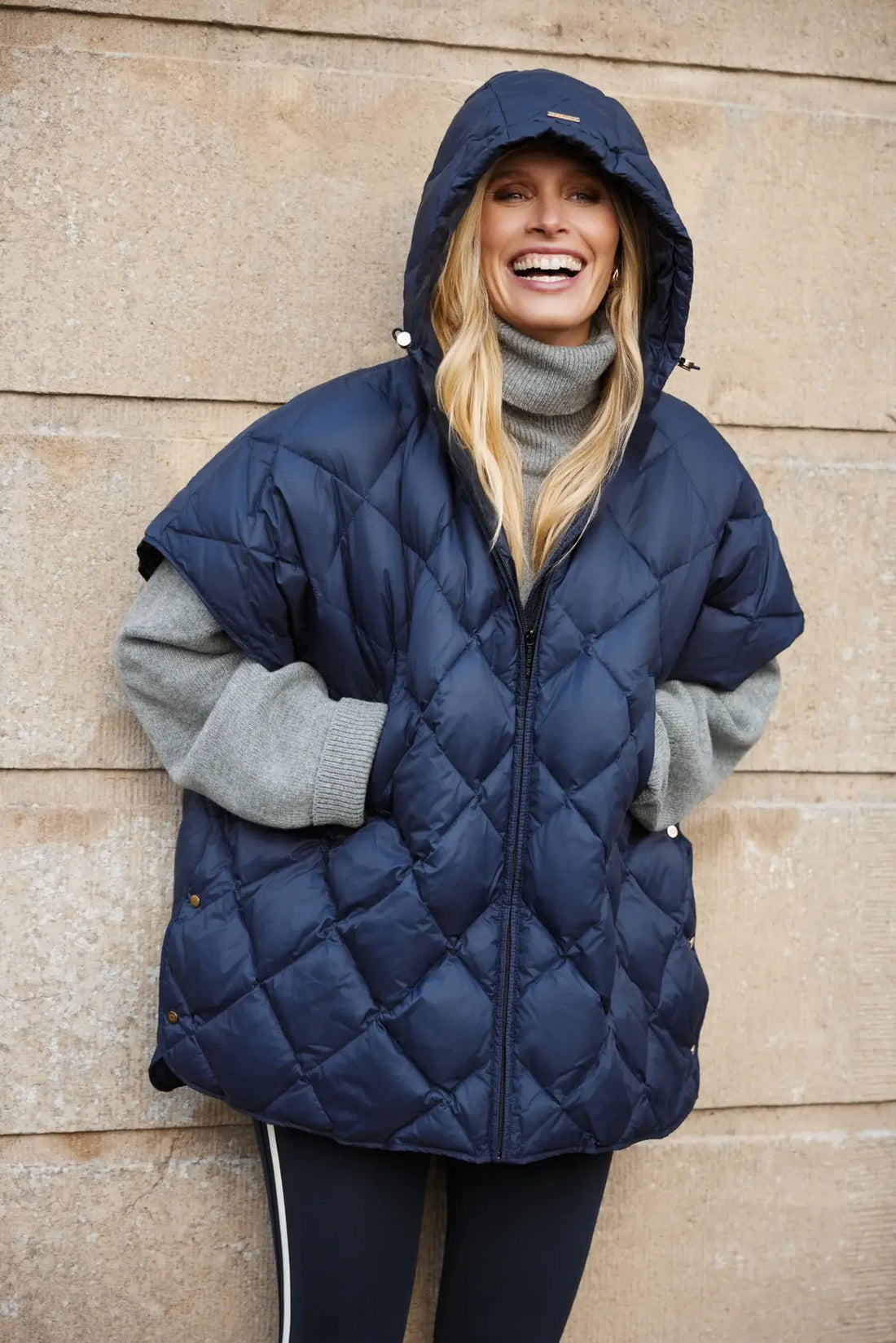 Carice Cape - Navy