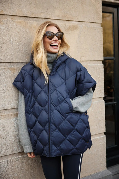 Carice Cape - Navy