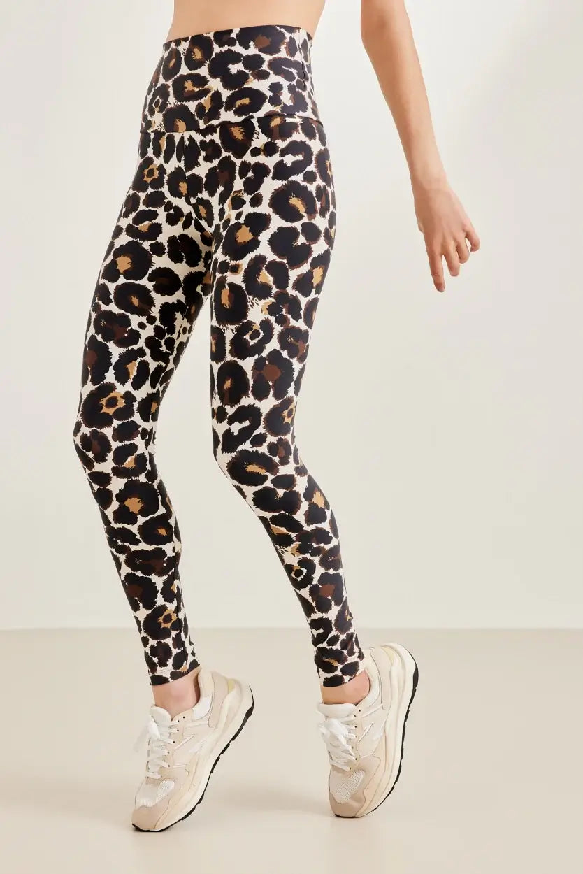 Classic leggings high waistband - Leopard off White