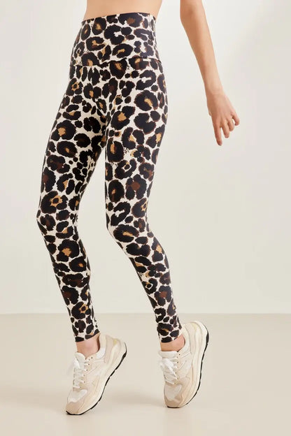 Classic leggings high waistband - Leopard off White
