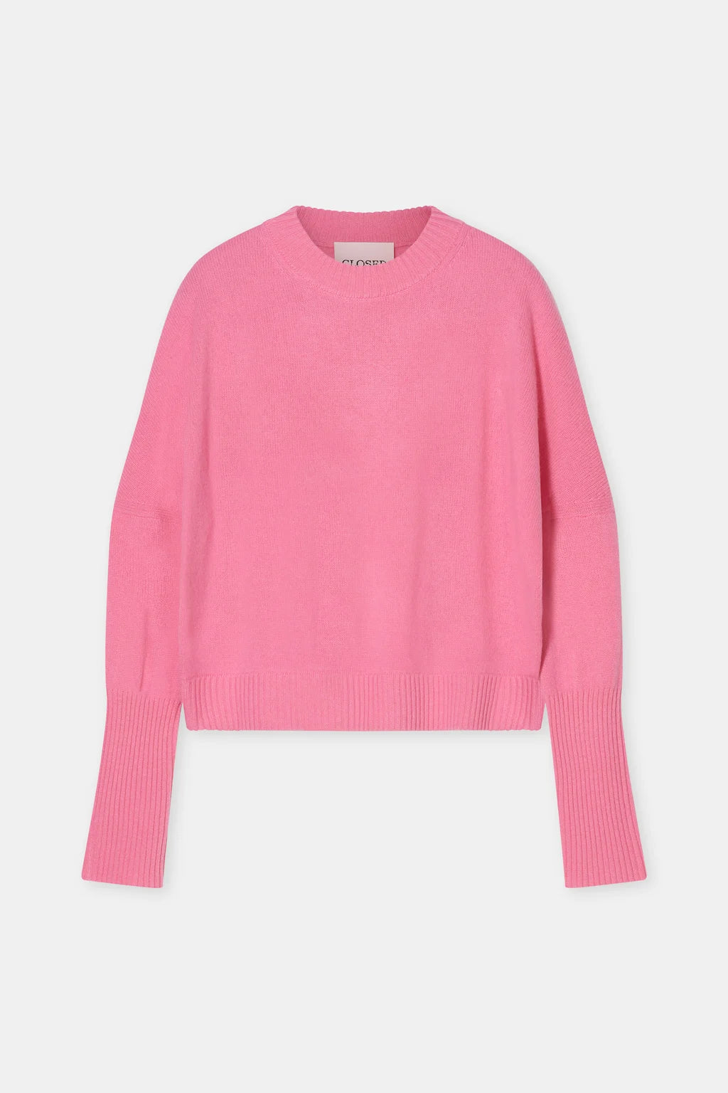 Crew Neck Cropped - Flamingo Pink