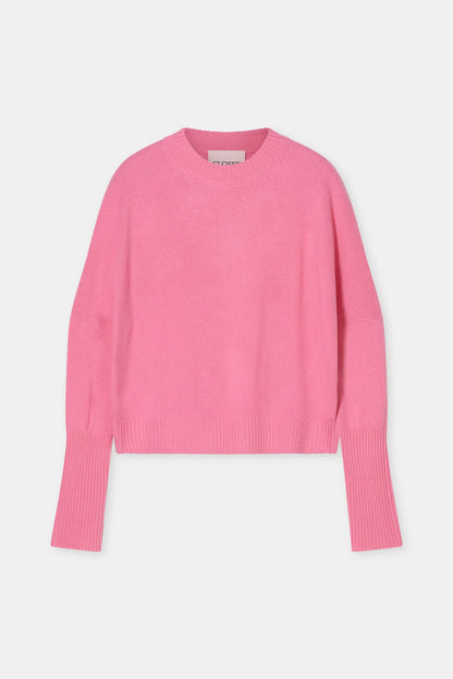Crew Neck Cropped - Flamingo Pink