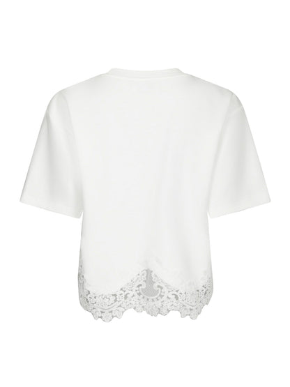Iria Lace Tee - White