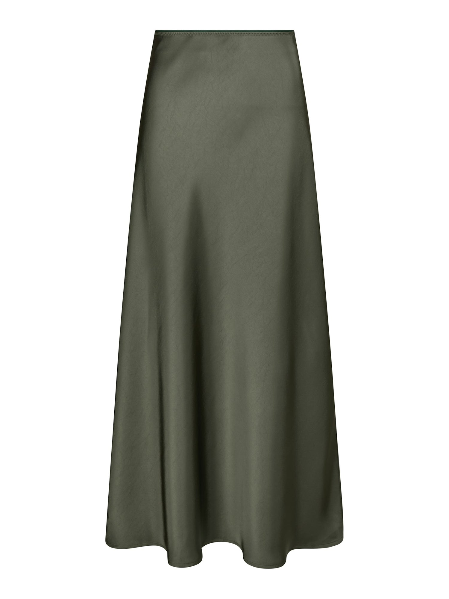 Vicky Heavy Sateen Skirt - Deep Green