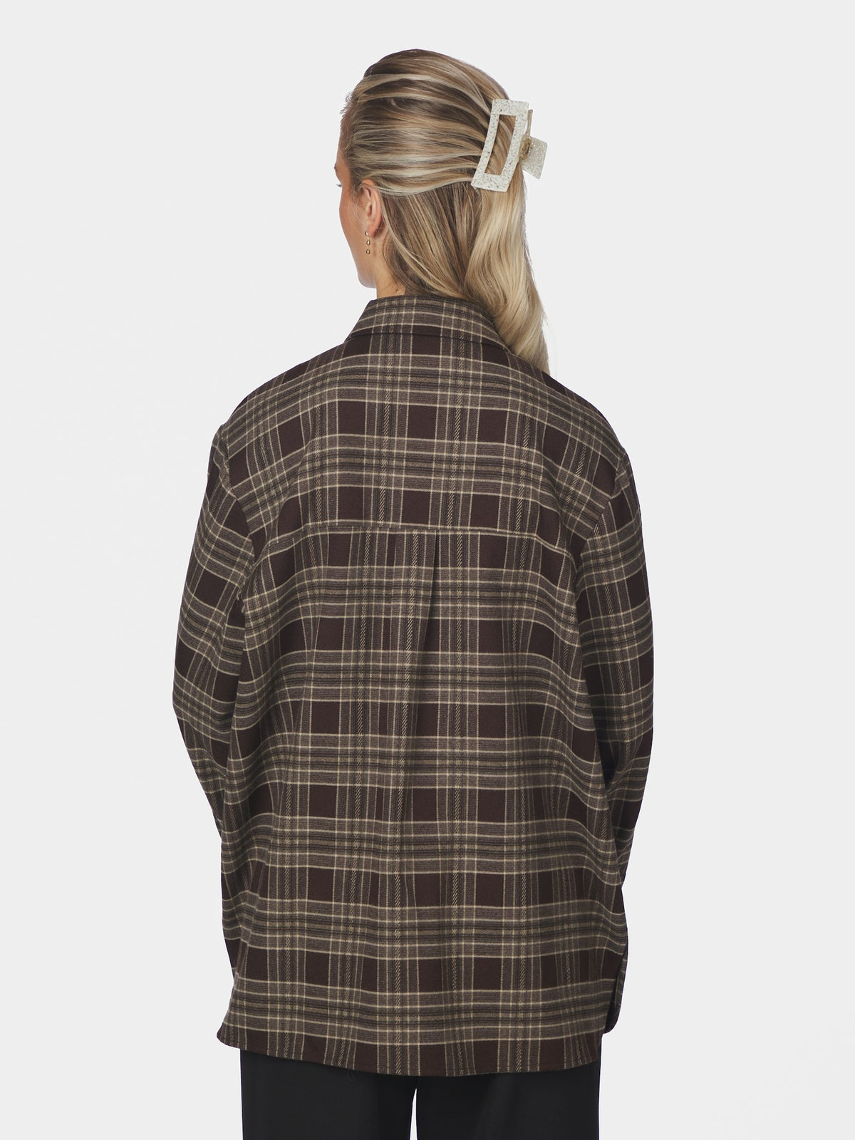 PRE-ORDER | Dita Flannel Check Shirt - Brown | LEVERING EIND OKT / BEGIN NOV