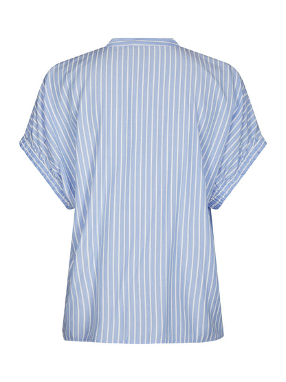 Englana Stripe Blouse - Light Blue