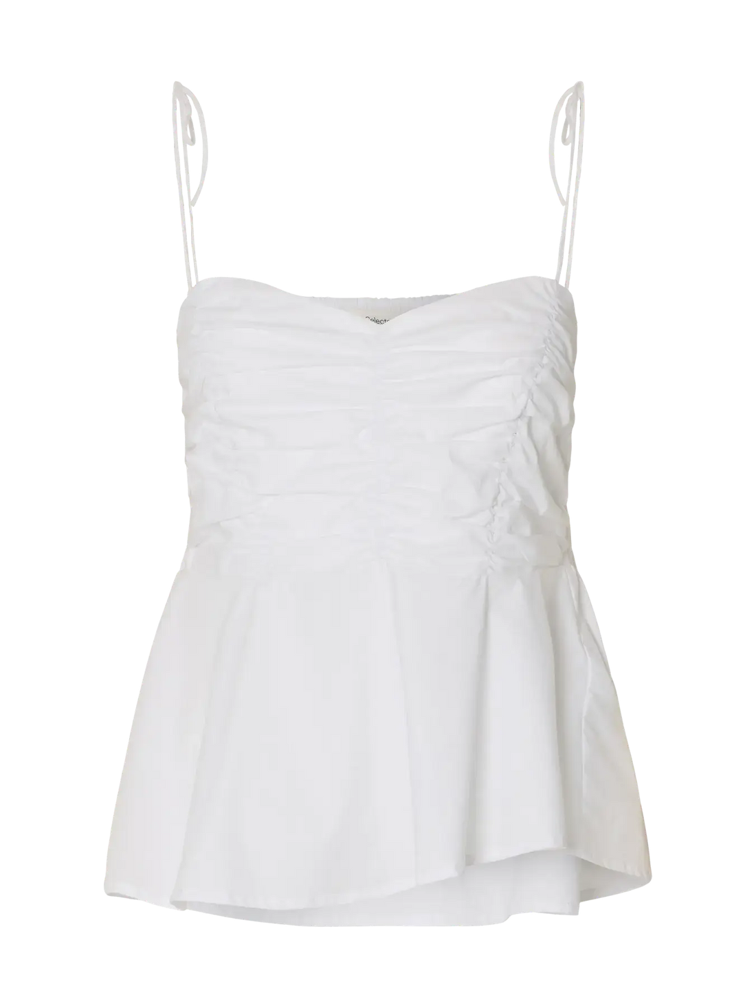 SLFdelia Strap Top B - Bright White