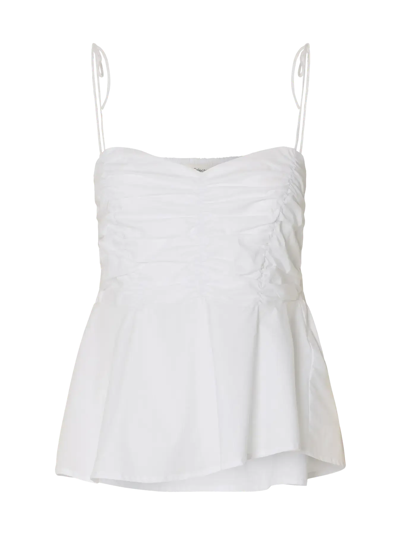 SLFdelia Strap Top B - Bright White