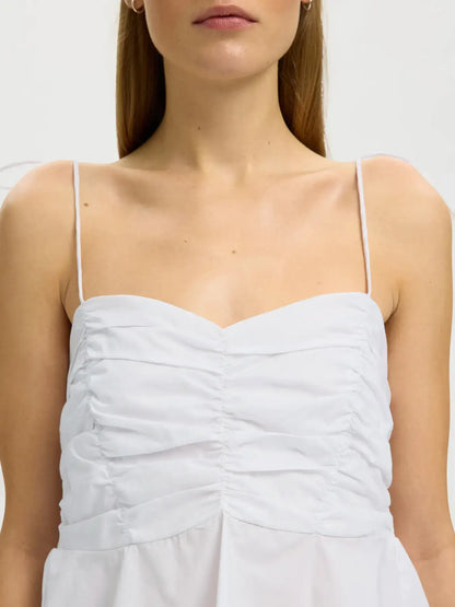 SLFdelia Strap Top B - Bright White