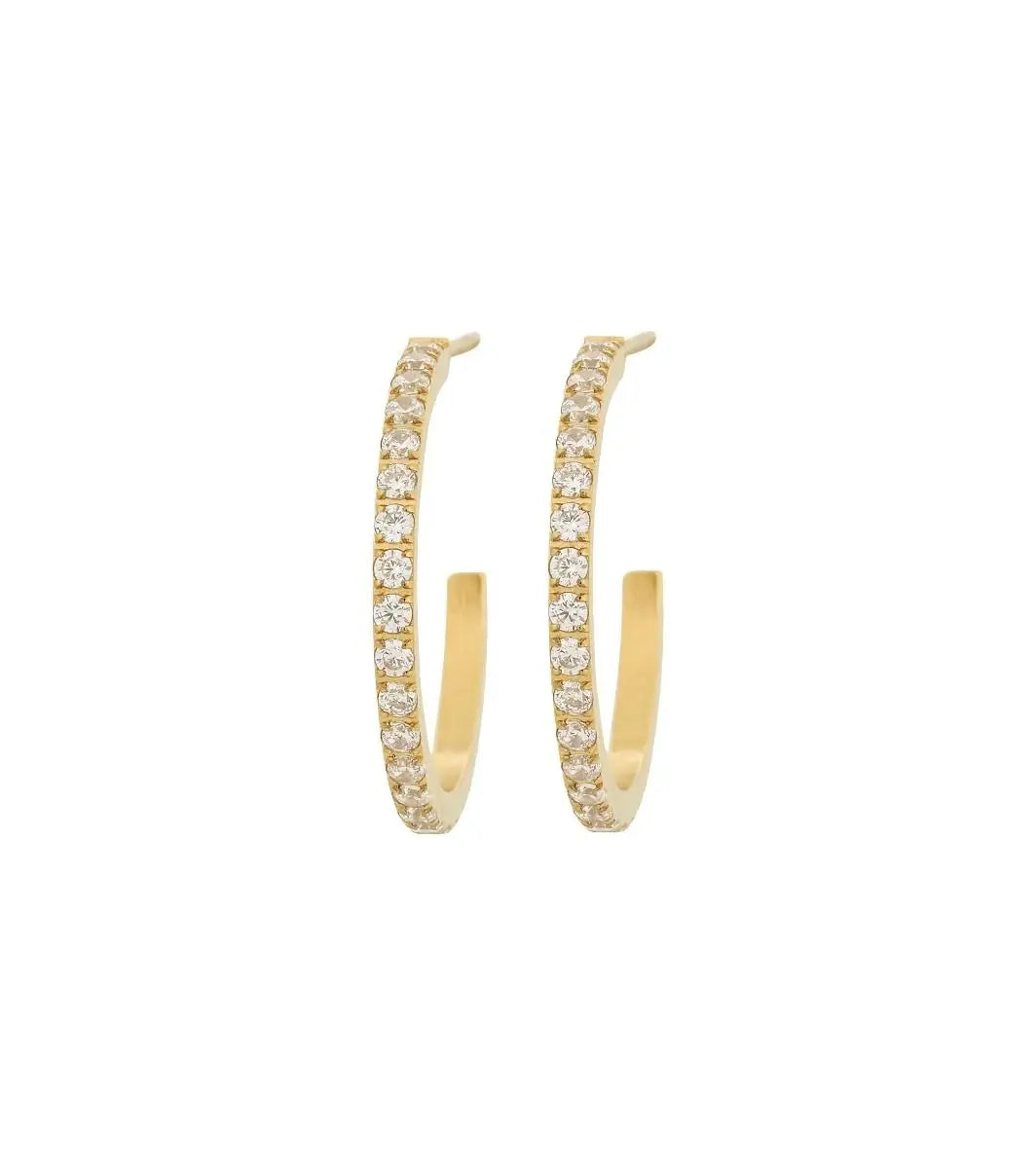 Glow Creoles Mini M - Gold
