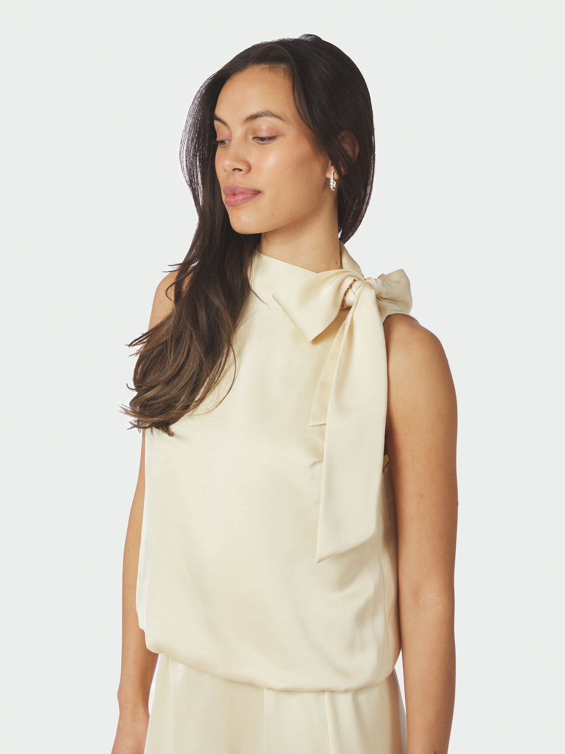 Veda Heavy Sateen Top - Light Yellow