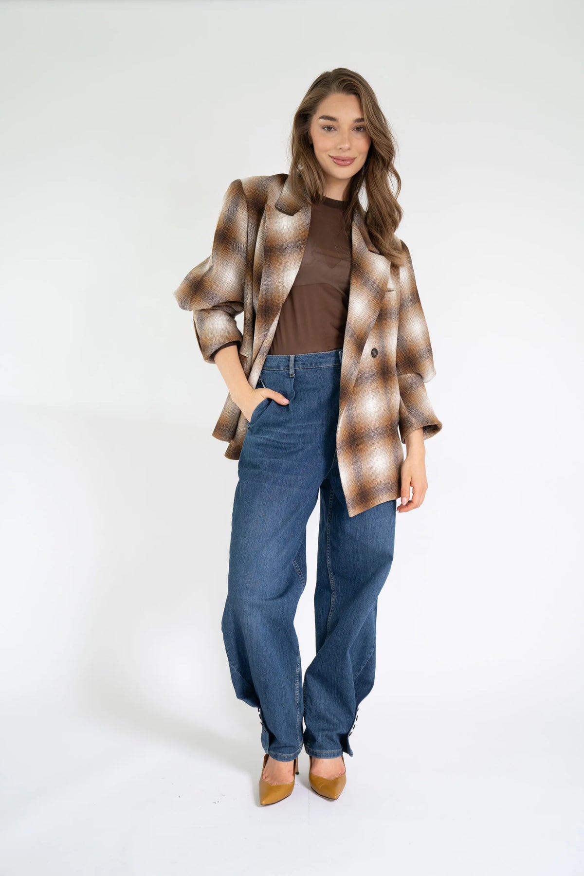 Elle Blazer - Check
