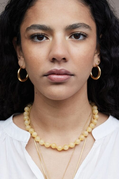 Gemstone ketting geel