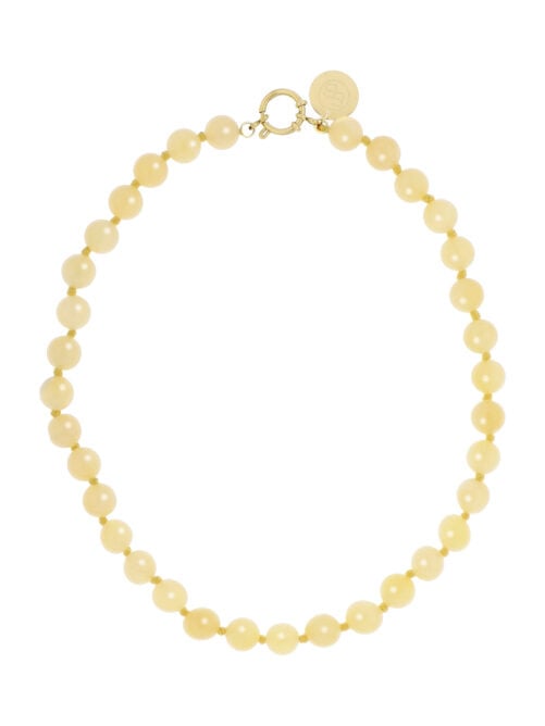 Gemstone ketting geel