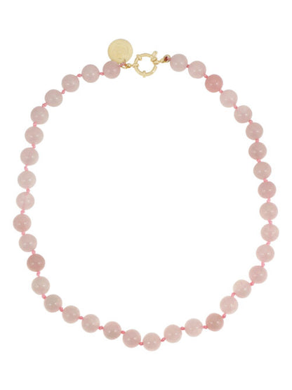 Gemstone ketting licht roze