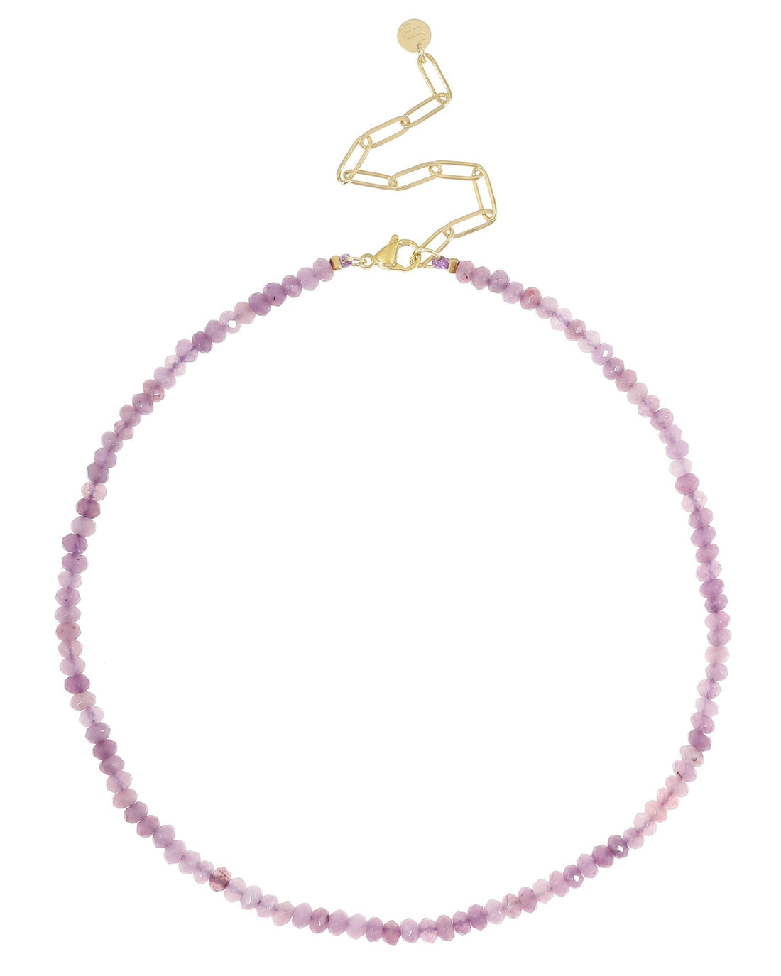 Gemstone ketting lila