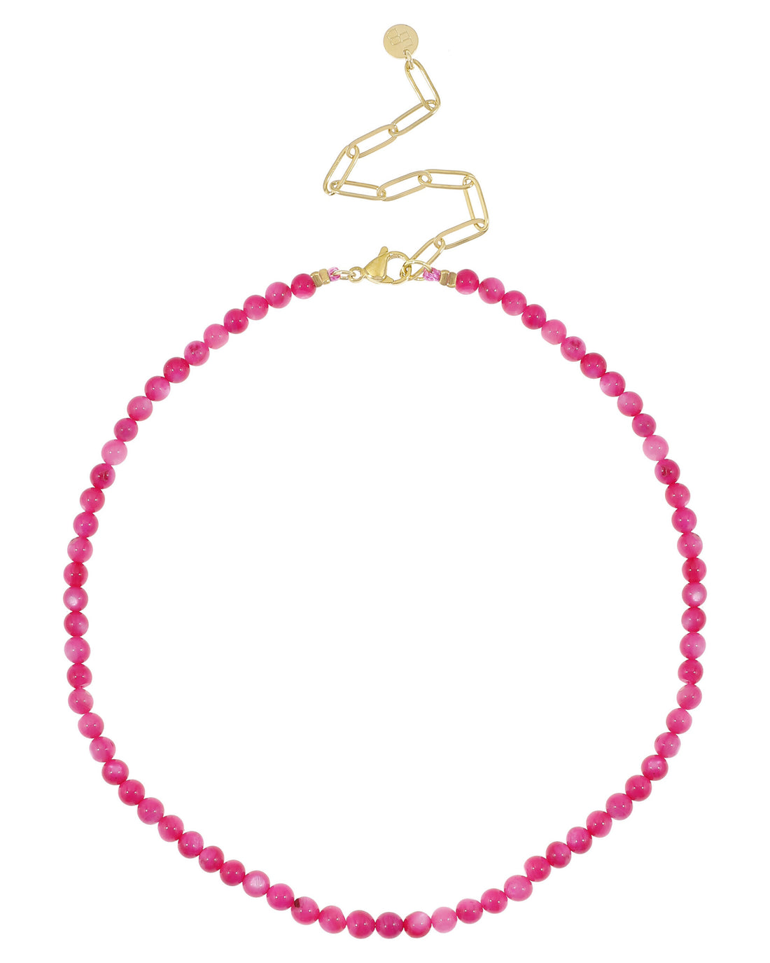 Schelpkettinkje fel roze