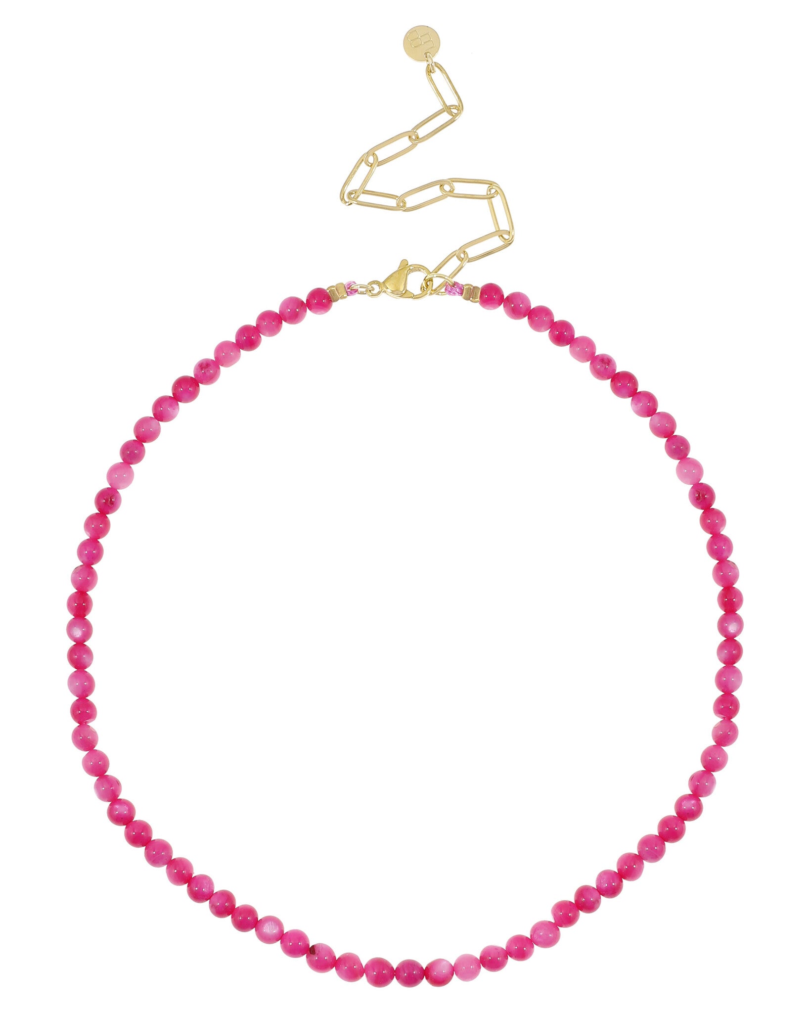 Schelpkettinkje fel roze