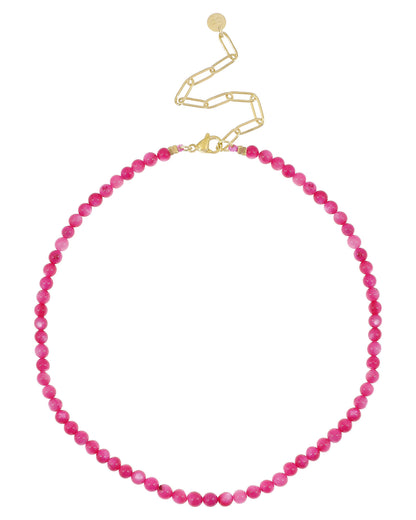 Schelpkettinkje fel roze