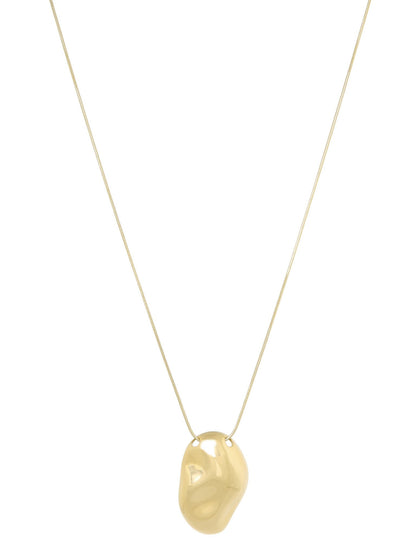 SNAKE KETTING MET GROTE ORGANISCHE HANGER